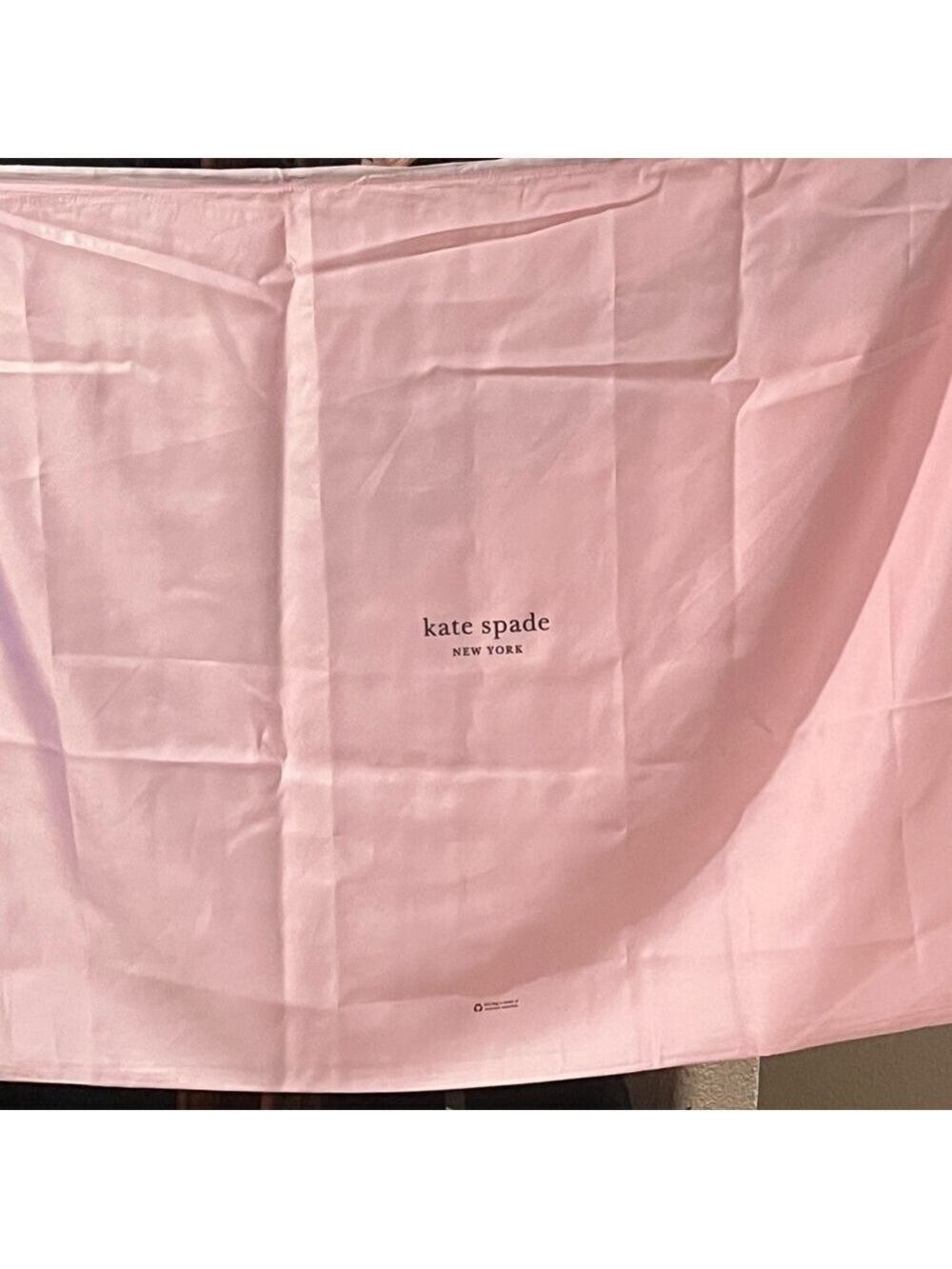 KATE SPADE EXTRA LARGE DRAWSTRING DUST BAG PINK - Picture 3 of 6
